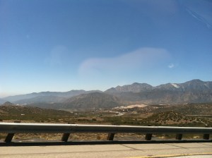 I was flown out to LA area for a job interview. The drive through the mountain pass to get there was phenomenal!